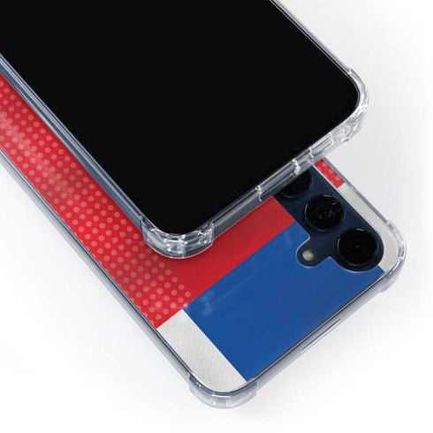 Iceland Soccer Flag Galaxy A35 5G Clear Case